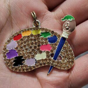 Charm for Necklace or Keychain - Painter Tray
